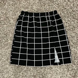 SHEIN squared skirt with slit